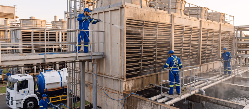 Limpeza de Torre de Resfriamento: Manutenção Industrial Essencial