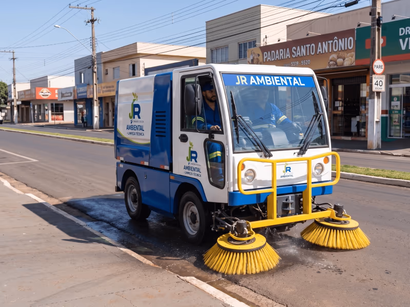 Varrição Mecanizada que Transforma Ruas